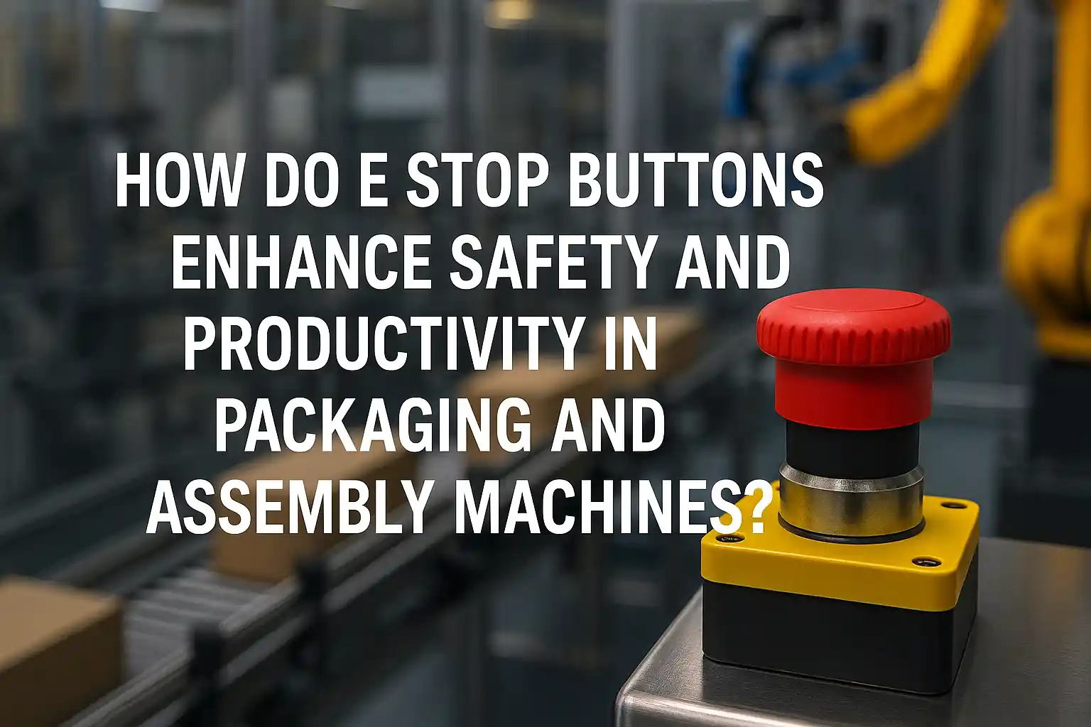 How Do E Stop Buttons Enhance Safety and Productivity in Packaging and Assembly Machines