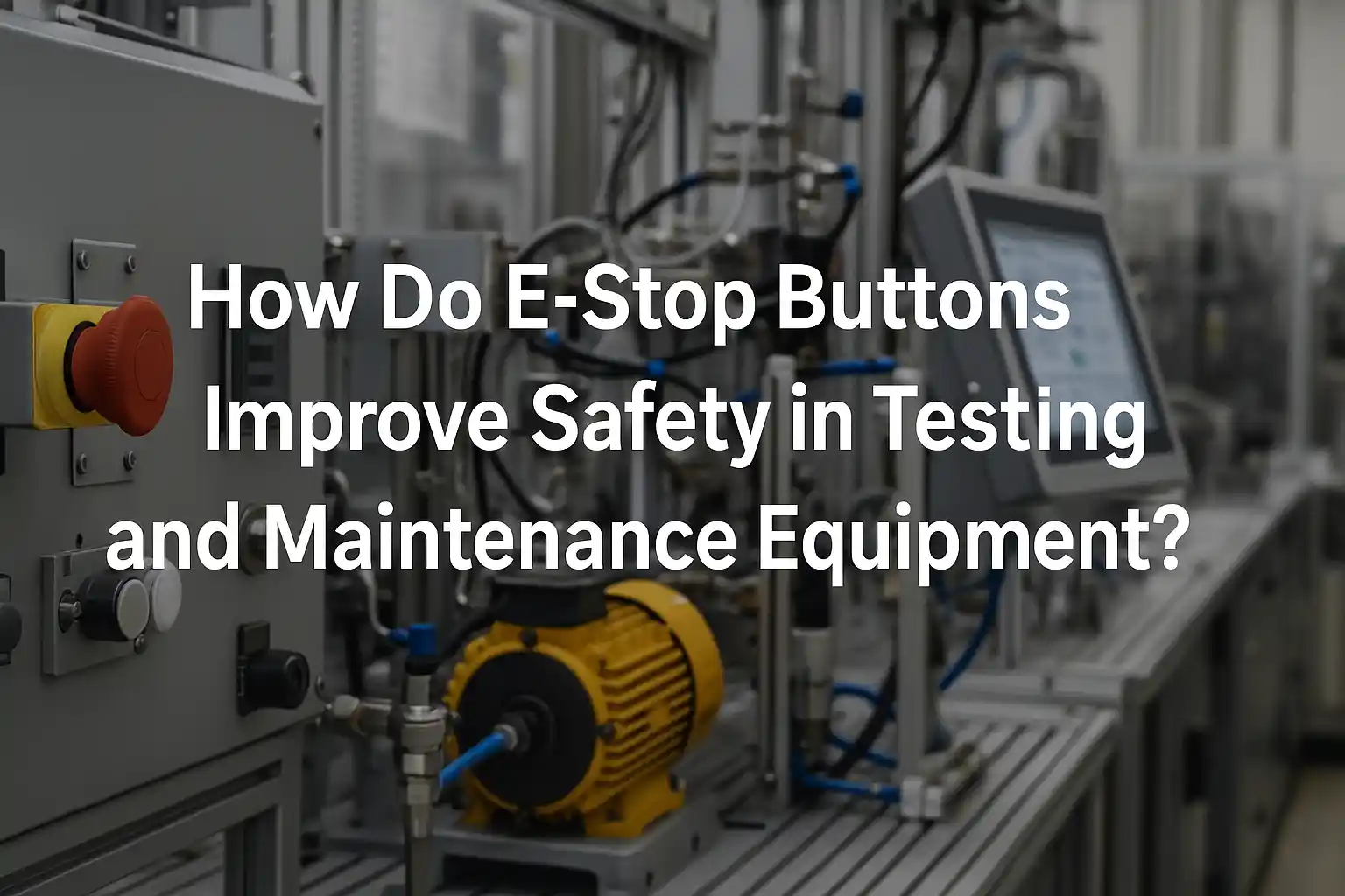 How Do E-Stop Buttons Improve Safety in Testing and Maintenance Equipment?