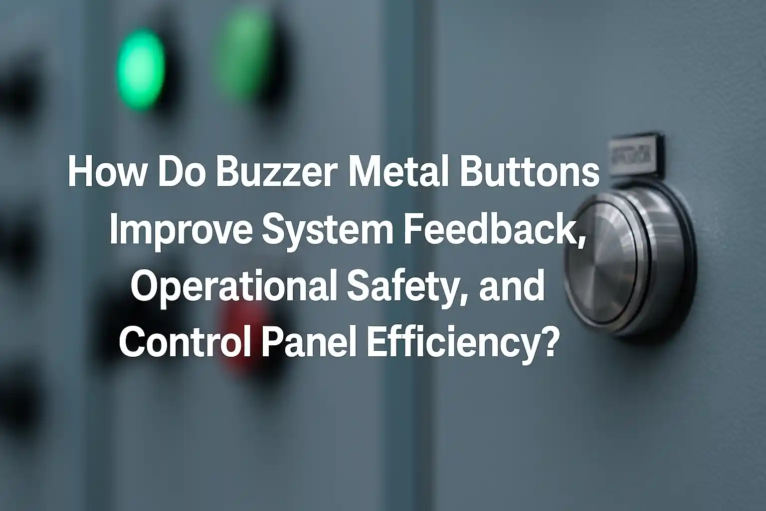 How Do 蜂鸣器 Metal Buttons Improve System Feedback, Operational Safety, and 控制 Panel Efficiency