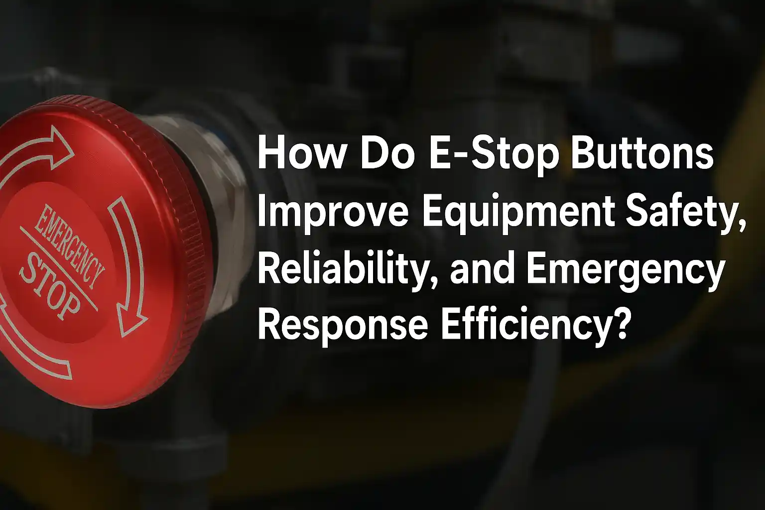 How Do E-Stop Buttons Improve Equipment Safety, Reliability, and Emergency Response Efficiency