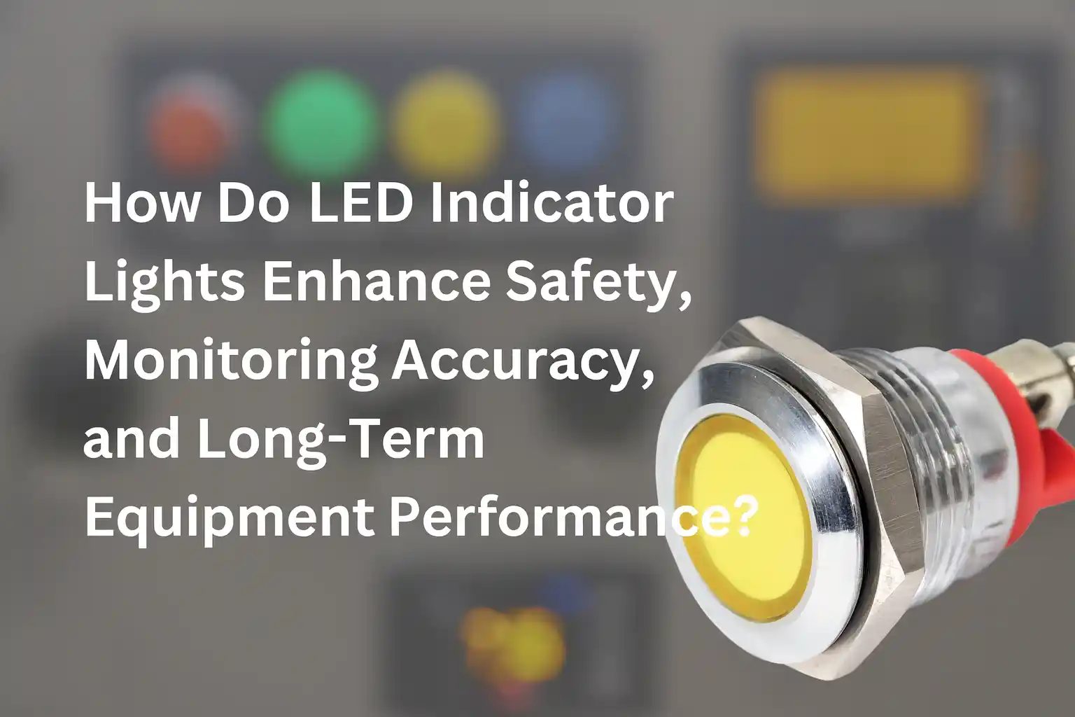 How Do 发光指示灯s Enhance Safety, Monitoring Accuracy, and Long-Term Equipment Performance