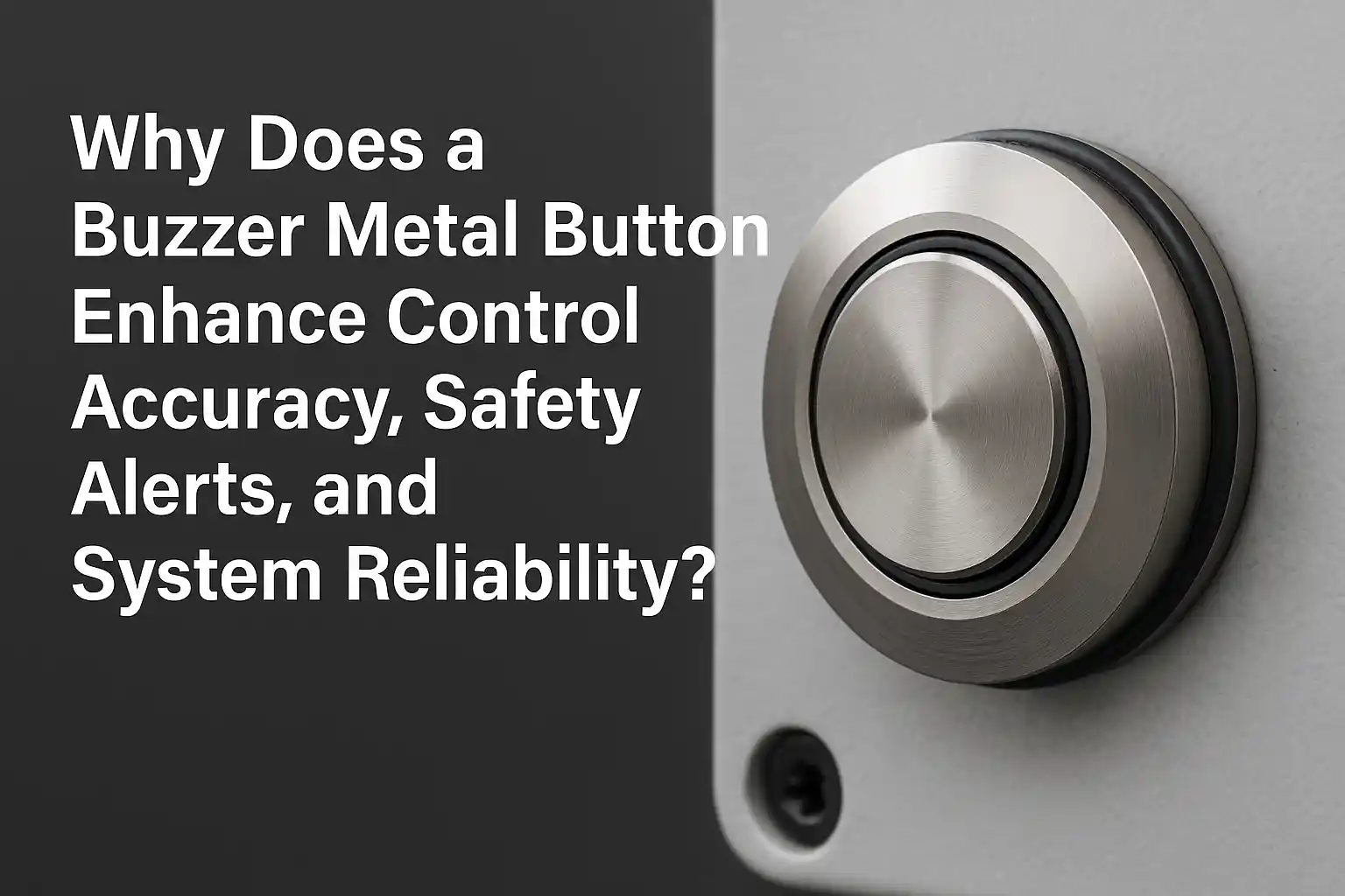 Why Does a 蜂鸣器 Metal Button Enhance 控制 Accuracy, Safety Alerts, and System Reliability