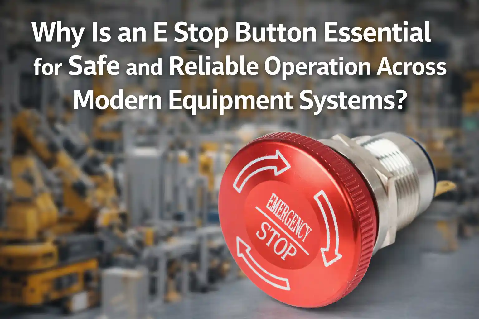 Why Is an E Stop Button Essential for Safe and Reliable Operation Across Modern Equipment Systems