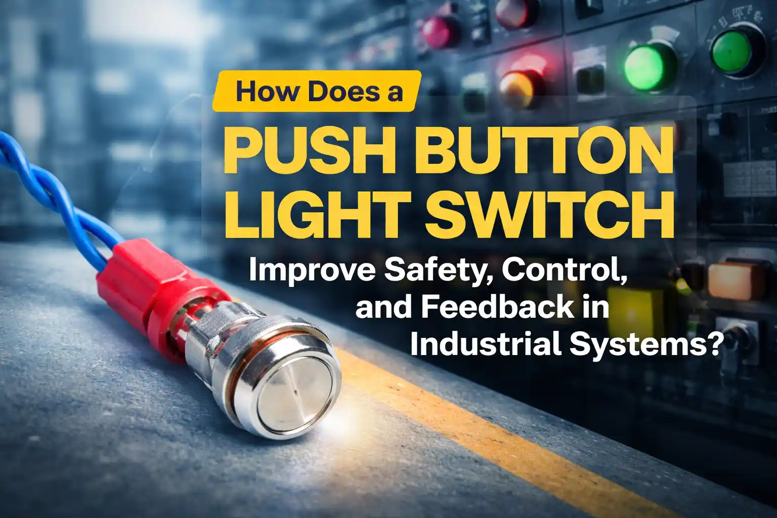 How Does a Push Button Light Switch Improve Safety, 控制, and Feedback in In工业 Systems
