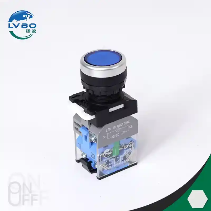 22mm防水按钮开关，塑料电气按钮开关，10A自锁按钮开关 (3)