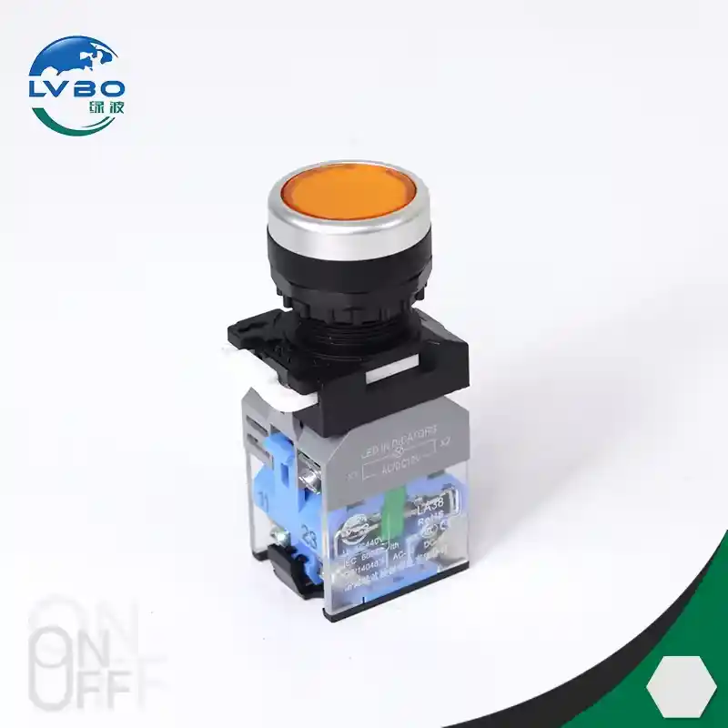 22mm防水按钮开关，塑料电气按钮开关，10A自锁按钮开关 (6)