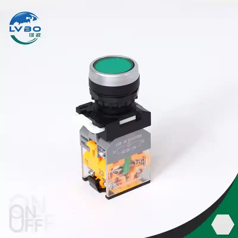 22mm防水按钮开关，塑料电气按钮开关，10A自锁按钮开关 (7)