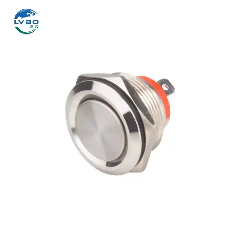 绿波 22mm 20A 大电流 Waterproof 金属按钮开关 Light Power Start With Modified 按钮开关 (4)