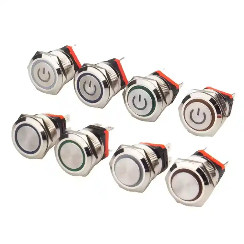 绿波 22mm 20A 大电流 Waterproof 金属按钮开关 Light Power Start With Modified 按钮开关