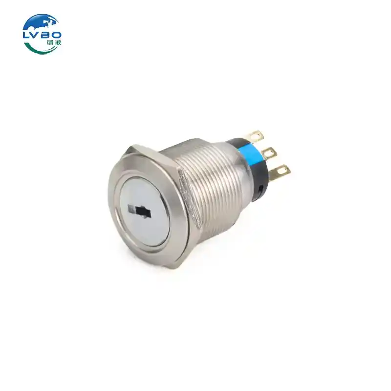 绿波 3 Position 2没有2NC 22mm Waterproof High Flame Retardant Stainless Steel 12V Selector Rotary Knob Switch (6)