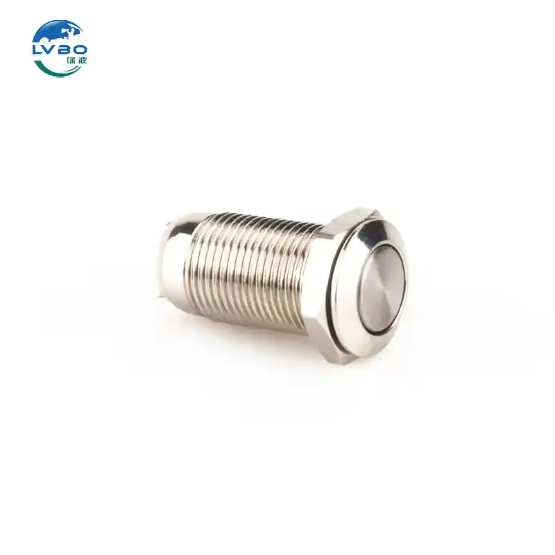 绿波 免费样品 Self-locking Reset 10mm Push Button Switch 12v 10mm Button Switch (14)