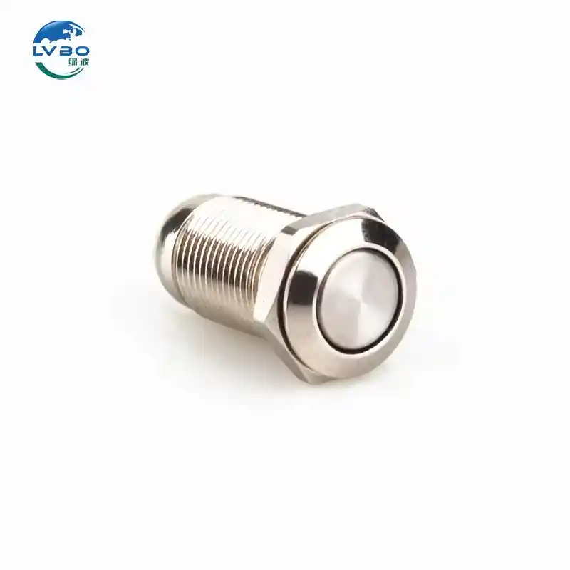 绿波 免费样品 Self-locking Reset 10mm Push Button Switch 12v 10mm Button Switch (8)