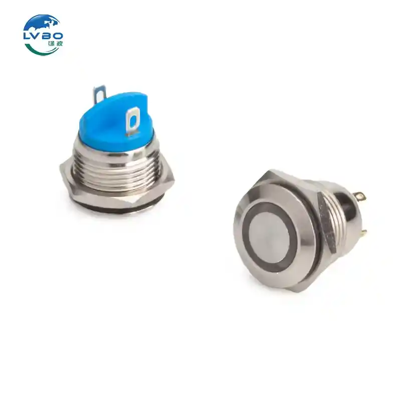 绿波 Good Selling Switch Mirror Headlight Fog Lamp Button Set Golf 16mm Push Button Switch Led (15)