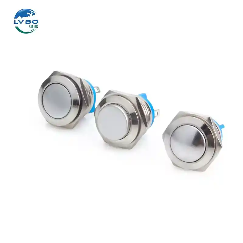 绿波 Good Selling Switch Mirror Headlight Fog Lamp Button Set Golf 16mm Push Button Switch Led (6)