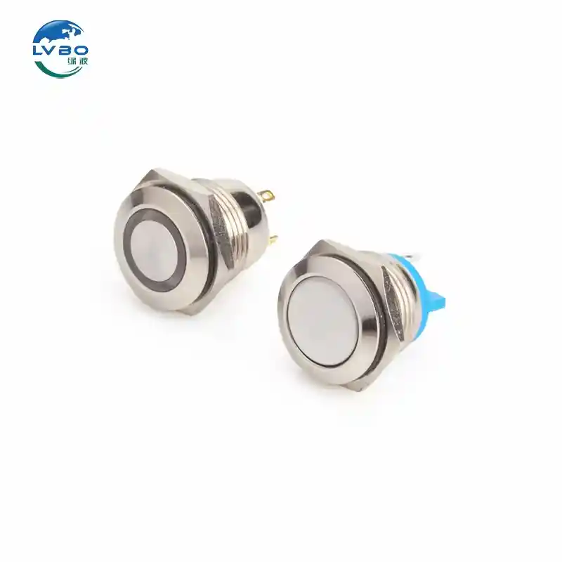 绿波 Good Selling Switch Mirror Headlight Fog Lamp Button Set Golf 16mm Push Button Switch Led (9)