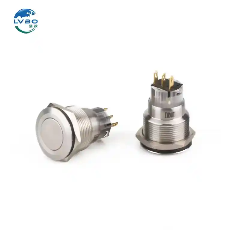 绿波 Ip67 22mm Metal Waterproof 瞬间 Piezo Switch 4A 12VDC Led Touch Button 开关 12x12 Push Butt (6)