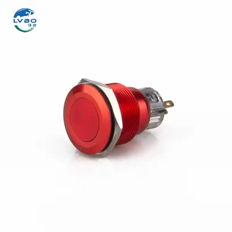 绿波 Ip67 22mm Metal Waterproof 瞬间 Piezo Switch 4A 12VDC Led Touch Button 开关 12x12 Push Butt