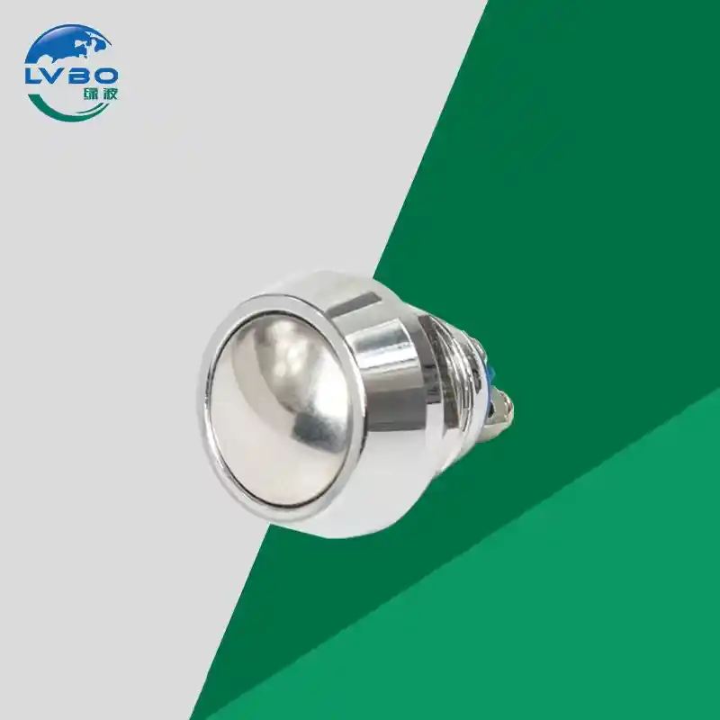 绿波 金属按钮开关 瞬时按钮开关 Black Red Green Yellow Blue Colorful Push Button Switch (10)