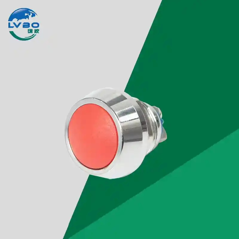 绿波 金属按钮开关 瞬时按钮开关 Black Red Green Yellow Blue Colorful Push Button Switch (12)