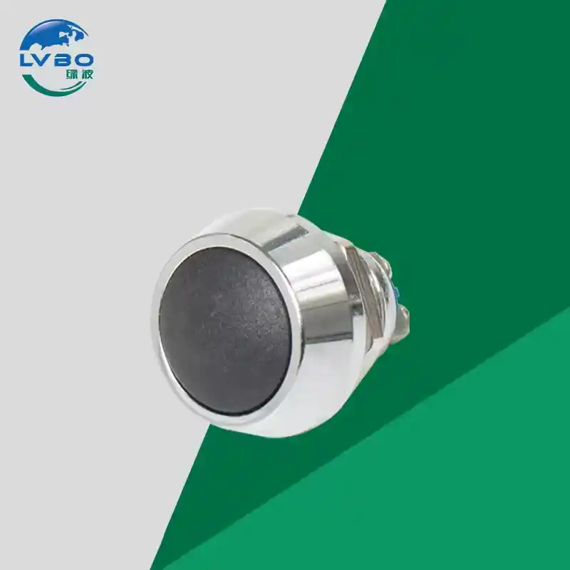 绿波 金属按钮开关 瞬时按钮开关 Black Red Green Yellow Blue Colorful Push Button Switch (14)