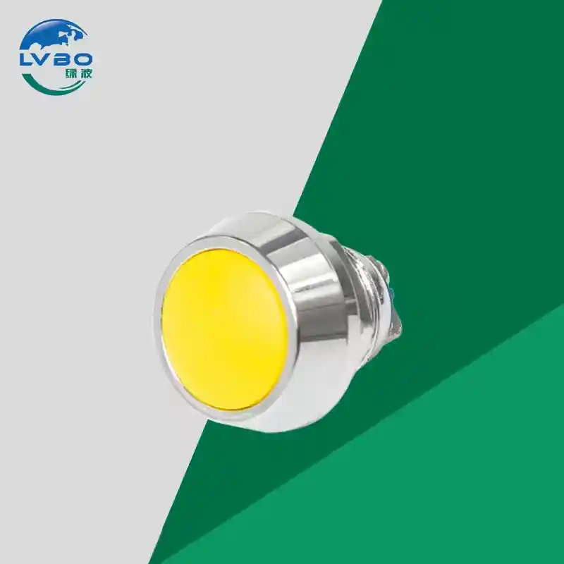 绿波 金属按钮开关 瞬时按钮开关 Black Red Green Yellow Blue Colorful Push Button Switch (4)