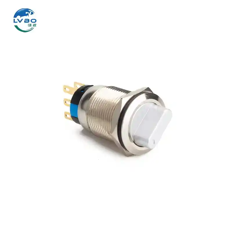 绿波 Metal Knob Switch 19MM 23 Gears 发光 Light Self-locking Selector Transfer Button Selector 开关 (4)