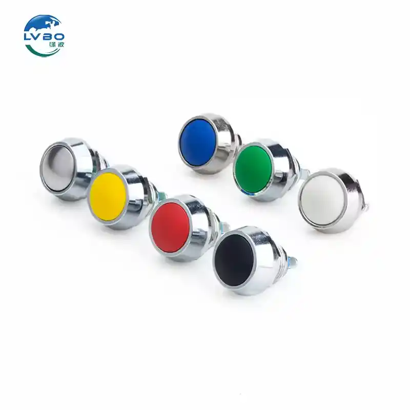 绿波 Yellow Touch 金属按钮开关 Silver 联系我们 Self-locking Reset Pin Screw Pin Terminal 安装直径 (5)
