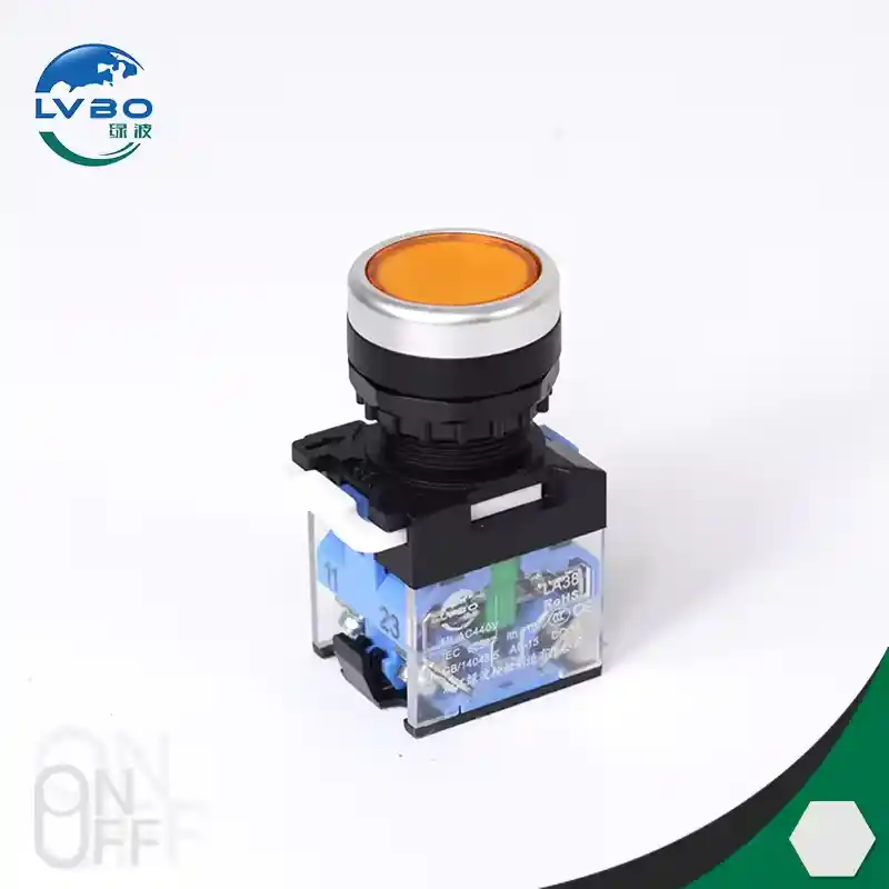 Square Double Button Switch LA Series Button Switch 380v Plastic Button Switch (1)