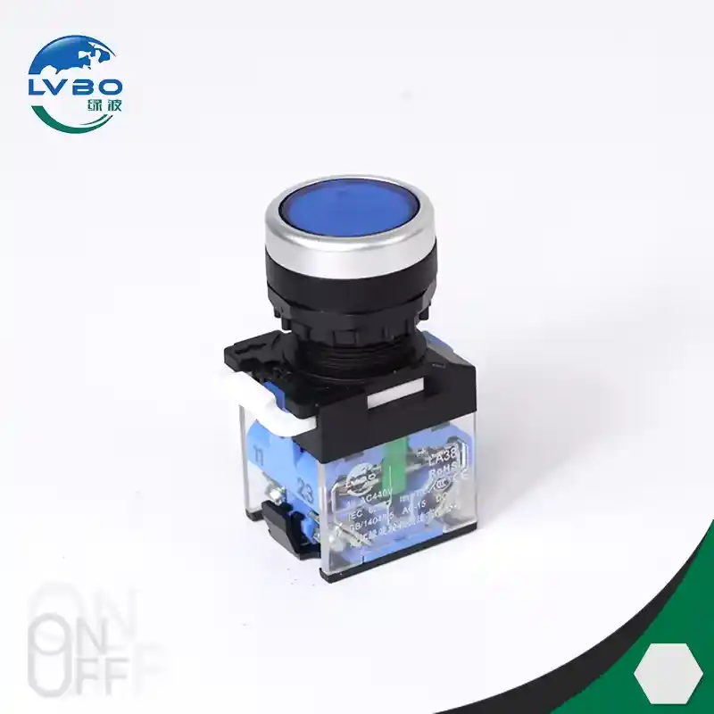 Square Double Button Switch LA Series Button Switch 380v Plastic Button Switch (9)