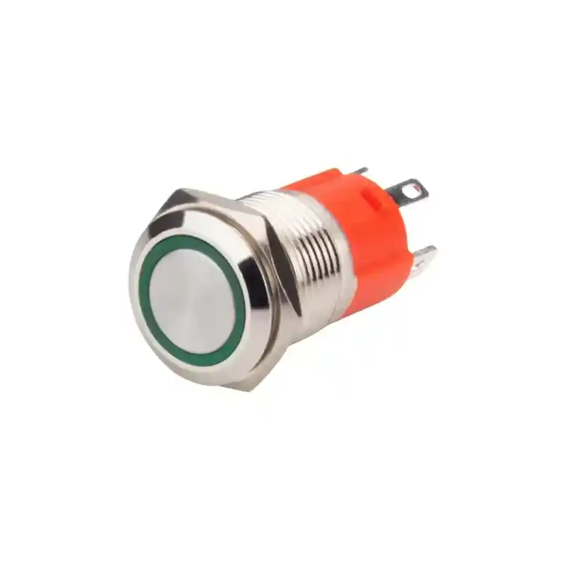 绿波 16mm 按钮开关 金属材质 大电流 防水 IP67 开/关 灯开关 (11)