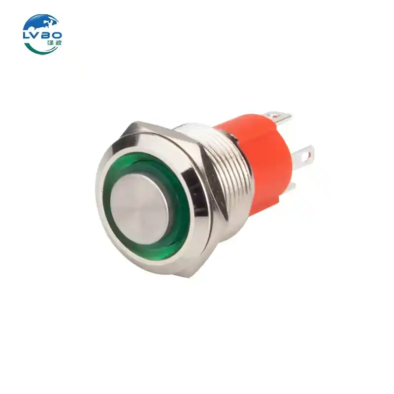 绿波 22mm 220v 绿色 LED 10A 大电流 Rgb 开关 瞬间 按钮开关 如今的楼宇自动化平台越来越多地采用工业 (9)
