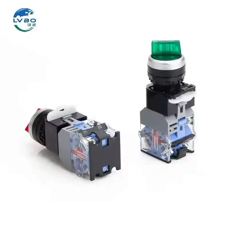 绿波 LA38-20X32 X22 2-speed and 3-speed Self-locking Reset Rotary Shift Selection Button Switch 22 (16)